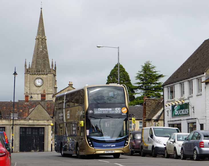 Stagecoach West Scania N250UD ADL Enviro400MMC 15345 Gold